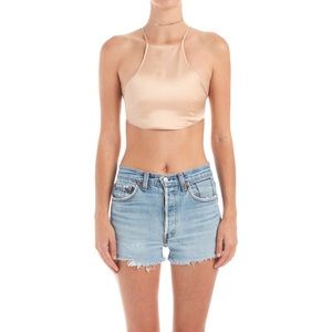 Are You Am I Genuine silk bib top, never worn.